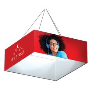 Enseigne suspendue carrée Vision3System