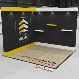 Stand 9m² avec cornière