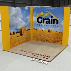 Stand 9m² avec poteaux