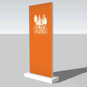 Totem publicitaire en carton écologique